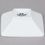 Tuxton BPB-065P 6.5 oz. Porcelain White Mini Footed Square China Bowl - 24/Case Tuxton BPB-065P 6.5 oz. Porcelain White Mini Footed Square China Bowl - 24/Case
