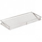 Cal-Mil 1850-4-55NL Mixology Stainless Steel 3 Jar Horizontal Display with 16 oz. Jars, Notched Lids, and Cooling Pucks - 13 1/2