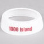 TableCraft CM8 Imprinted White Plastic TableCraft CM8 Imprinted White Plastic