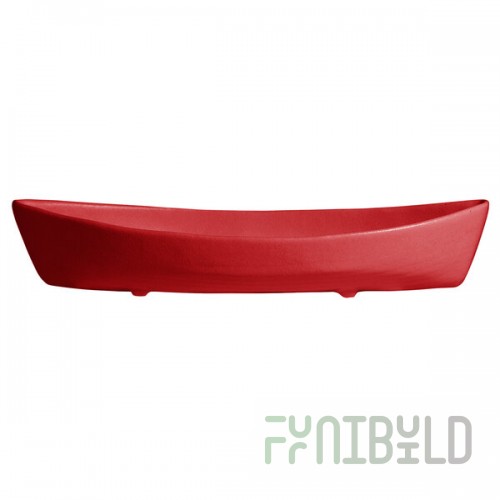 G.E.T. Enterprises BT031CB Bugambilia 6.9 Qt. Classic Textured Finish Cranberry Resin-Coated Aluminum Deep Boat