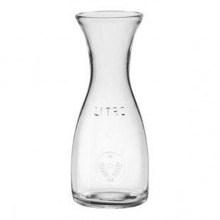 Bormioli Rocco Misura from Steelite International 40 oz. Glass Carafe with 33.8 oz. Fill Line - 6/Case Bormioli Rocco Misura from Steelite International 40 oz. Glass Carafe with 33.8 oz. Fill Line - 6/Case