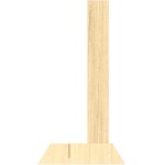 Menu Solutions WDAFR-B Natural Wood Menu Holder / Tent with 5