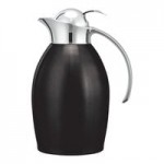 Service Ideas Nicollet 20 oz. Brushed Stainless Steel Insulated Carafe / Server with Push Button Lid NIC06BSPB