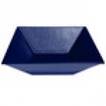 G.E.T. Enterprises BSD16-MOD-PC Bugambilia 13.5 Qt. Smooth MOD Finish Pacific Blue Resin-Coated Aluminum XL Deep Square Bowl