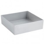 Bon Chef 5107S 96 oz. White Sandstone Finish Cast Aluminum Straight Sided Square Bowl Bon Chef 5107S 96 oz. White Sandstone Finish Cast Aluminum Straight Sided Square Bowl