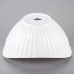 10 Strawberry Street WTR-10LNBOATBWL Whittier 64 oz. White Porcelain Boat Bowl with Line Texture - 6/Case 10 Strawberry Street WTR-10LNBOATBWL Whittier 64 oz. White Porcelain Boat Bowl with Line Texture - 6/Case