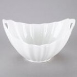 10 Strawberry Street WTR-10LNBOATBWL Whittier 64 oz. White Porcelain Boat Bowl with Line Texture - 6/Case 10 Strawberry Street WTR-10LNBOATBWL Whittier 64 oz. White Porcelain Boat Bowl with Line Texture - 6/Case