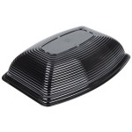 Cambro RSB1014CW110 5 Qt. Black Camwear® Rectangular Ribbed Bowl Cambro RSB1014CW110 5 Qt. Black Camwear® Rectangular Ribbed Bowl