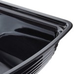 Cambro RSB1014CW110 5 Qt. Black Camwear® Rectangular Ribbed Bowl Cambro RSB1014CW110 5 Qt. Black Camwear® Rectangular Ribbed Bowl
