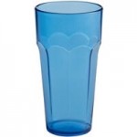 Choice 14 oz. Blue Plastic Paneled Tumbler - 12/Pack Choice 14 oz. Blue Plastic Paneled Tumbler - 12/Pack