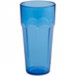 Choice 14 oz. Blue Plastic Paneled Tumbler - 12/Pack Choice 14 oz. Blue Plastic Paneled Tumbler - 12/Pack