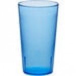 Choice 14 oz. Blue Plastic Paneled Tumbler - 12/Pack Choice 14 oz. Blue Plastic Paneled Tumbler - 12/Pack