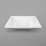 Elite Global Solutions MB15RR-W Square Pebble Creek 5 Qt. White Square Melamine Serving Bowl Elite Global Solutions MB15RR-W Square Pebble Creek 5 Qt. White Square Melamine Serving Bowl