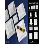 Elite Global Solutions MB15RR-W Square Pebble Creek 5 Qt. White Square Melamine Serving Bowl Elite Global Solutions MB15RR-W Square Pebble Creek 5 Qt. White Square Melamine Serving Bowl