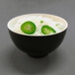 Elite Global Solutions JW32T Karma 32 oz. Ebony and Sand Round Two-Tone Melamine Bowl - 6/Case