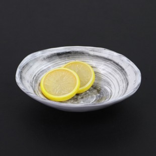 Elite Global Solutions D641OV Van Gogh Black 11 oz. Oval Melamine Bowl - 6/Case Elite Global Solutions D641OV Van Gogh Black 11 oz. Oval Melamine Bowl - 6/Case