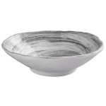 Elite Global Solutions D641OV Van Gogh Black 11 oz. Oval Melamine Bowl - 6/Case