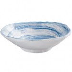 Elite Global Solutions D641OV Van Gogh Black 11 oz. Oval Melamine Bowl - 6/Case