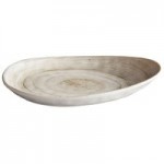 Elite Global Solutions D641OV Van Gogh Black 11 oz. Oval Melamine Bowl - 6/Case