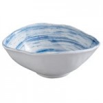 Elite Global Solutions D641OV Van Gogh Black 11 oz. Oval Melamine Bowl - 6/Case