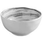 Elite Global Solutions D641OV Van Gogh Black 11 oz. Oval Melamine Bowl - 6/Case