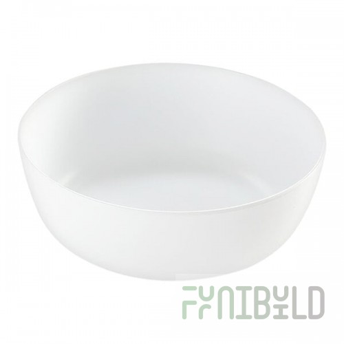 American Metalcraft Ani 67 oz. White Round Melamine Serving Bowl - 6/Case