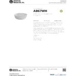 American Metalcraft Ani 67 oz. White Round Melamine Serving Bowl - 6/Case American Metalcraft Ani 67 oz. White Round Melamine Serving Bowl - 6/Case