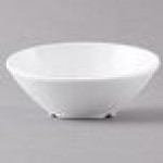 GET B-784-W San Michele 5.5 oz. White Slanted Melamine Bowl - 24/Case