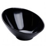 GET B-784-W San Michele 5.5 oz. White Slanted Melamine Bowl - 24/Case