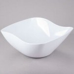 GET B-784-W San Michele 5.5 oz. White Slanted Melamine Bowl - 24/Case