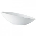 GET B-784-W San Michele 5.5 oz. White Slanted Melamine Bowl - 24/Case
