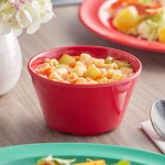 Acopa Foundations 8 oz. Red Melamine Bouillon Cup - 12/Case