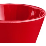 Acopa Foundations 8 oz. Red Melamine Bouillon Cup - 12/Case