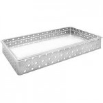 Front of the House Dots 14-Piece Matte Black Stainless Steel Riser Set with Clear Glass Buffet Boards