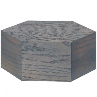 Cal-Mil 435-5-83 Ashwood Hexagon Oak Wood Riser - 12 Cal-Mil 435-5-83 Ashwood Hexagon Oak Wood Riser - 12