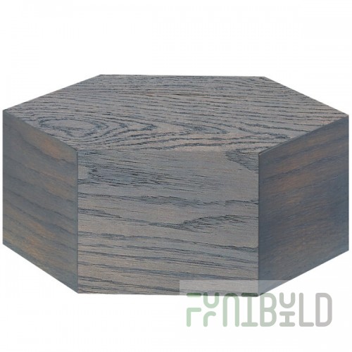 Cal-Mil 435-5-83 Ashwood Hexagon Oak Wood Riser - 12