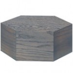 Cal-Mil 435-5-83 Ashwood Hexagon Oak Wood Riser - 12 Cal-Mil 435-5-83 Ashwood Hexagon Oak Wood Riser - 12