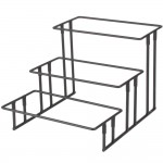 American Metalcraft IS18 Ironworks Three-Tier Stairstep Rectangular Display Stand