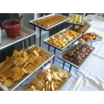 American Metalcraft IS18 Ironworks Three-Tier Stairstep Rectangular Display Stand