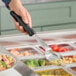 Vollrath 6422220 Jacob's Pride® 2 oz. Black Perforated Oval Spoodle® Portion Spoon Vollrath 6422220 Jacob's Pride® 2 oz. Black Perforated Oval Spoodle® Portion Spoon