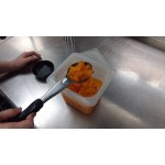 Vollrath 6422220 Jacob's Pride® 2 oz. Black Perforated Oval Spoodle® Portion Spoon Vollrath 6422220 Jacob's Pride® 2 oz. Black Perforated Oval Spoodle® Portion Spoon