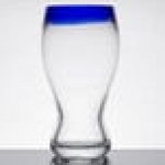 Libbey 92316 Aruba 16 oz. Customizable Pilsner Glass with Cobalt Blue Rim - 12/Case Libbey 92316 Aruba 16 oz. Customizable Pilsner Glass with Cobalt Blue Rim - 12/Case