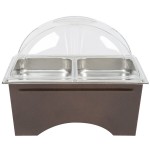 Sterno Copper Vein Fold Away Chafer with Clear Dome Cover and 2 Half Size Pans Sterno Copper Vein Fold Away Chafer with Clear Dome Cover and 2 Half Size Pans