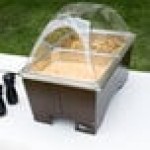 Sterno Copper Vein Fold Away Chafer with Clear Dome Cover and 2 Half Size Pans Sterno Copper Vein Fold Away Chafer with Clear Dome Cover and 2 Half Size Pans