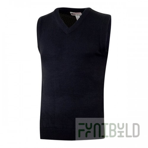 National Patrol by Henry Segal Men's Customizable Black Sweater Vest - 2X