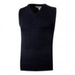 National Patrol by Henry Segal Men's Customizable Black Sweater Vest - 2X