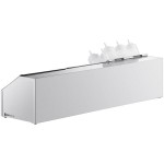 ServSense Large Stainless Steel Hotel Pan Organizer Set with (2) 1/3 Size Pans, (2) Flatware Cylinders, and (6) Squeeze Bottles ServSense Large Stainless Steel Hotel Pan Organizer Set with (2) 1/3 Size Pans, (2) Flatware Cylinders, and (6) Squeeze Bottles