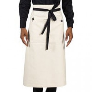 Uncommon Chef 3120 Red Customizable 100% Cotton Canvas Muse Bistro Apron with Black Webbing and 1 Pocket - 33 Uncommon Chef 3120 Red Customizable 100% Cotton Canvas Muse Bistro Apron with Black Webbing and 1 Pocket - 33