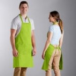 Choice Royal Blue Poly-Cotton Standard Bib Apron with 2 Pockets - 34 Choice Royal Blue Poly-Cotton Standard Bib Apron with 2 Pockets - 34