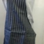 Choice Royal Blue Poly-Cotton Standard Bib Apron with 2 Pockets - 34 Choice Royal Blue Poly-Cotton Standard Bib Apron with 2 Pockets - 34